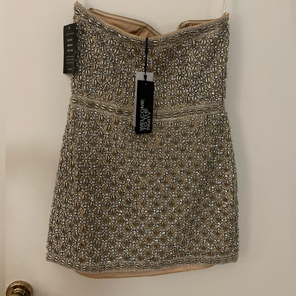 RETROFETE - Heather Dress in Champagne Mermaid Shell - size medium - Picture 10 of 17